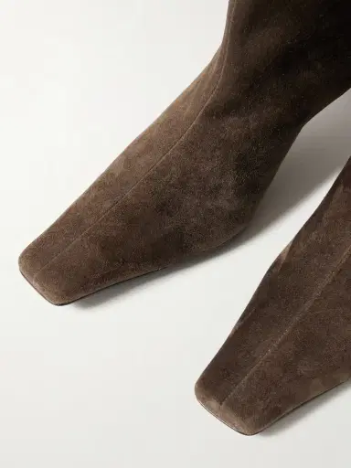 Khaite Ona Suede Ankle Boots | Thumbnail 4 Khaite Ona Suede Ankle Boots | Thumbnail 4