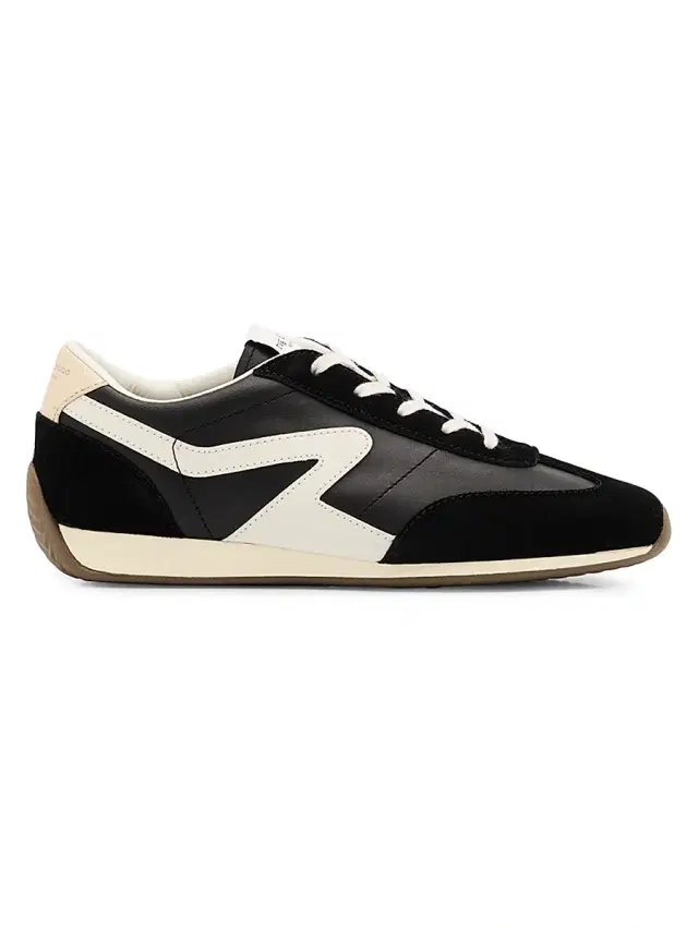 rag & bone Women's Retro Runner Slim Sneakers - Black