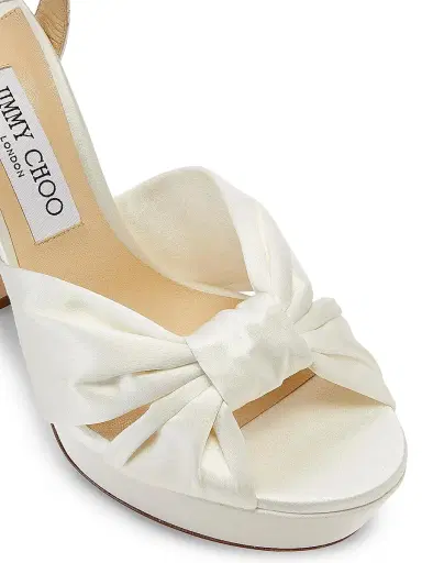 Jimmy Choo Women's Heloise 120MM Satin Platform Sandals | Thumbnail 5