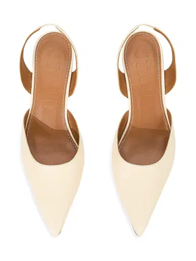Staud Women's Sebastian 40MM Leather Slingback Pumps | Thumbnail 4 Staud Women's Sebastian 40MM Leather Slingback Pumps | Thumbnail 4