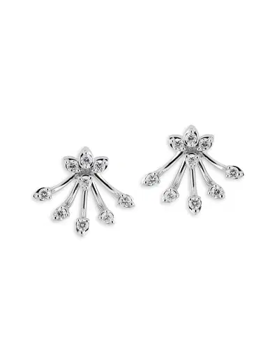 Hueb Women's Luminus 18K White Gold & Diamond Earrings - White Gold | Thumbnail 1 Hueb Women's Luminus 18K White Gold & Diamond Earrings - White Gold | Thumbnail 1