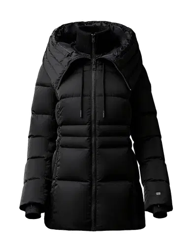Soia & Kyo Women's June Hooded Down Coat - Black - Size XS | Thumbnail 1