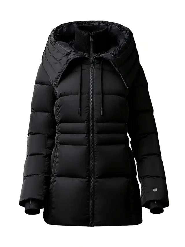 Women's June Hooded Down Coat - Black