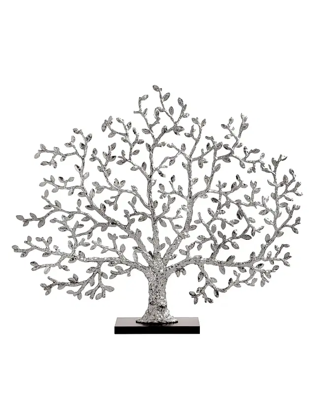 Michael Aram Tree Of Life Silvertone Decorative Fireplace Screen