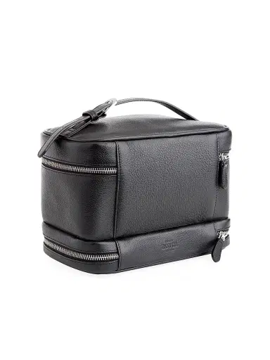 Royce New York Women's Makeup Bag Leather Train Case | Thumbnail 2