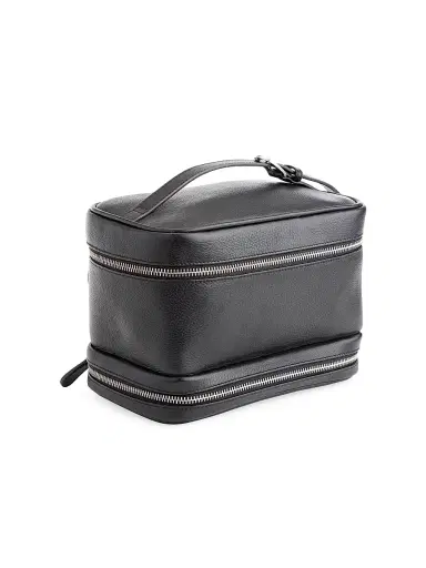 Royce New York Women's Makeup Bag Leather Train Case | Thumbnail 1