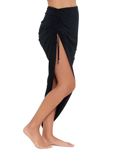 Magicsuit Women's Jersey Drawstring Sarong - Black - Size Large | Thumbnail 3 Magicsuit Women's Jersey Drawstring Sarong - Black - Size Large | Thumbnail 3