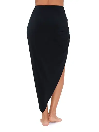 Magicsuit Women's Jersey Drawstring Sarong - Black - Size Large | Thumbnail 4 Magicsuit Women's Jersey Drawstring Sarong - Black - Size Large | Thumbnail 4