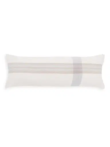Pom Pom at Home Geneva Pillow with Insert - Ivory Taupe - Size 14 x 40 | Thumbnail 2 Pom Pom at Home Geneva Pillow with Insert - Ivory Taupe - Size 14 x 40 | Thumbnail 2