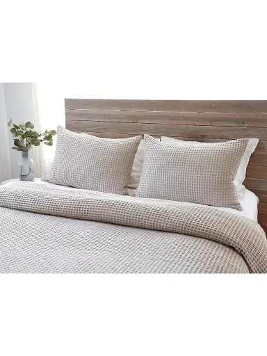 Pom Pom at Home Zuma Waffle Blanket - Natural - Size Queen | Thumbnail 1 Pom Pom at Home Zuma Waffle Blanket - Natural - Size Queen | Thumbnail 1
