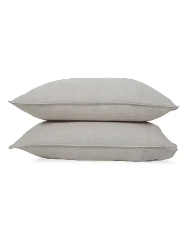 Pom Pom at Home Parker Bamboo Duvet Cover & Sham Collection - Flax - Size Twin | Thumbnail 7