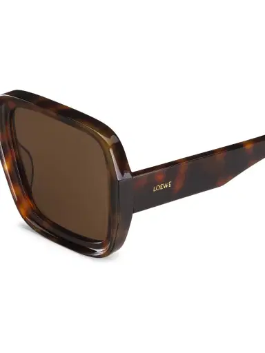 LOEWE Men's Tortoiseshell 56MM Rectangular Sunglasses - Blonde Havana Brown | Thumbnail 2
