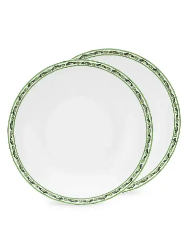 Dolce & Gabbana Verde Maiolica Dinnerware Collection - Green - Size Dessert Plate | Thumbnail 1