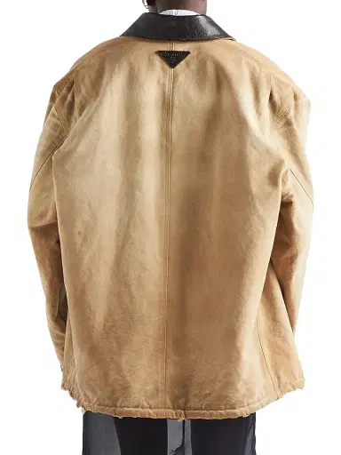 Prada Women's Canvas Jacket - Beige Khaki - Size 4 | Thumbnail 3 Prada Women's Canvas Jacket - Beige Khaki - Size 4 | Thumbnail 3