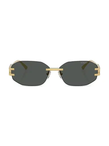 Versace Men's 58MM Oval Sunglasses | Thumbnail 2