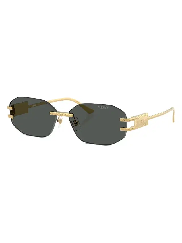 Men's 58MM Oval Sunglasses - Dark Grey
