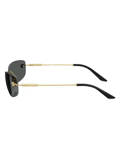 Versace Men's Runway 60MM Rectangular Sunglasses - Gold | Thumbnail 3 Versace Men's Runway 60MM Rectangular Sunglasses - Gold | Thumbnail 3