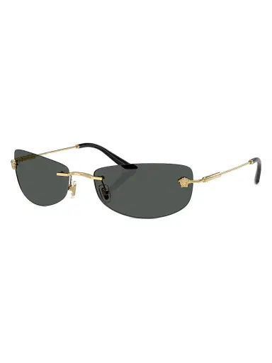 Versace Men's Runway 60MM Rectangular Sunglasses - Gold | Thumbnail 1 Versace Men's Runway 60MM Rectangular Sunglasses - Gold | Thumbnail 1