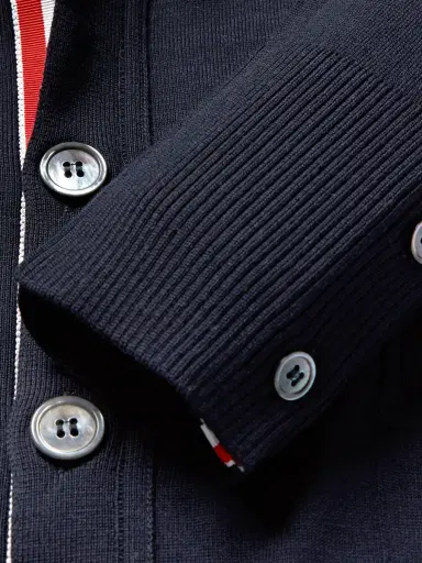 Thom Browne Striped Wool Cardigan - Men | Thumbnail 6