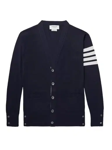 Thom Browne Striped Wool Cardigan - Men | Thumbnail 1