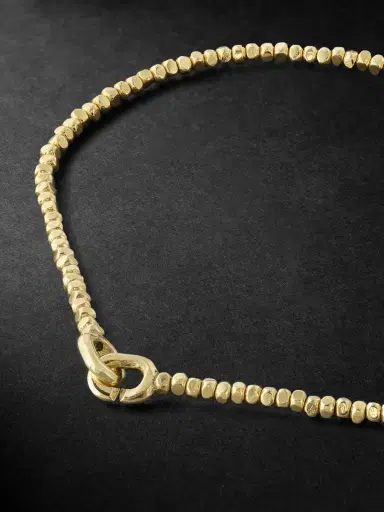 MAOR Noix Gold Beaded Bracelet - Men | Thumbnail 3