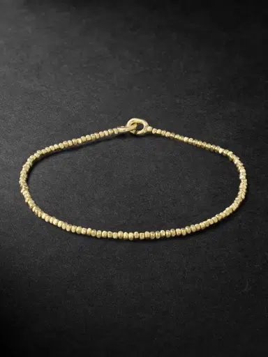 MAOR Noix Gold Beaded Bracelet - Men | Thumbnail 1