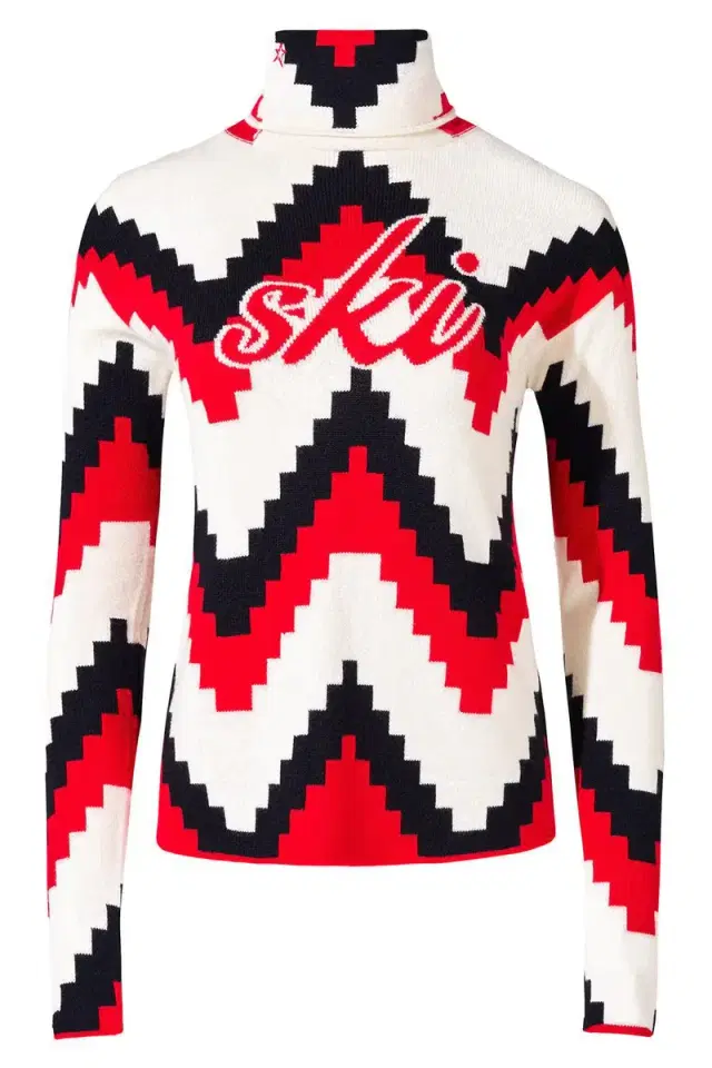 Perfect Moment Chevron Sweater - Red