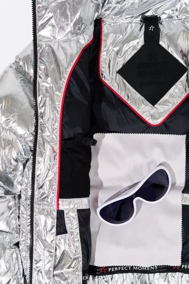 Perfect Moment Polar Flare Ski Jacket II - Silver Foil | Thumbnail 9
