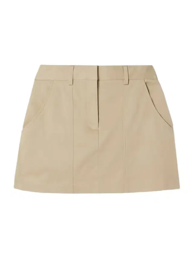 Paneled Organic Cotton-blend Twill Mini Skirt