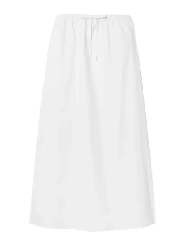 Organic Cotton-poplin Midi Skirt