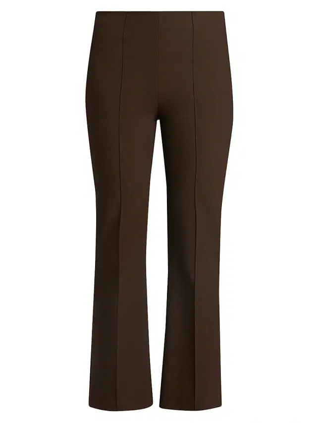 Vince Women's Mid-Rise Pintuck Crop Flare Pants - Willow