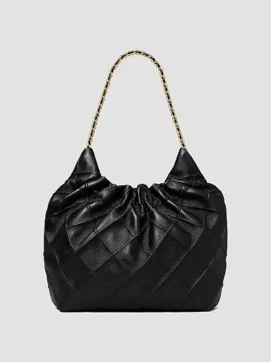 Tory Burch Women's Fleming Mini Leather Hobo Bag | Thumbnail 4 Tory Burch Women's Fleming Mini Leather Hobo Bag | Thumbnail 4