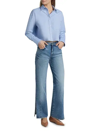 TWP Women's Little Big Joe Cropped Oxford Shirt | Thumbnail 2 TWP Women's Little Big Joe Cropped Oxford Shirt | Thumbnail 2