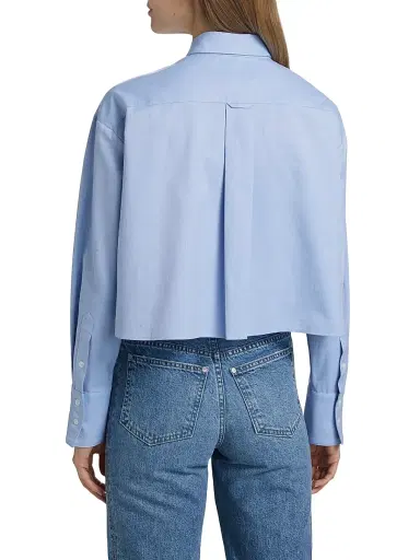 TWP Women's Little Big Joe Cropped Oxford Shirt | Thumbnail 5 TWP Women's Little Big Joe Cropped Oxford Shirt | Thumbnail 5