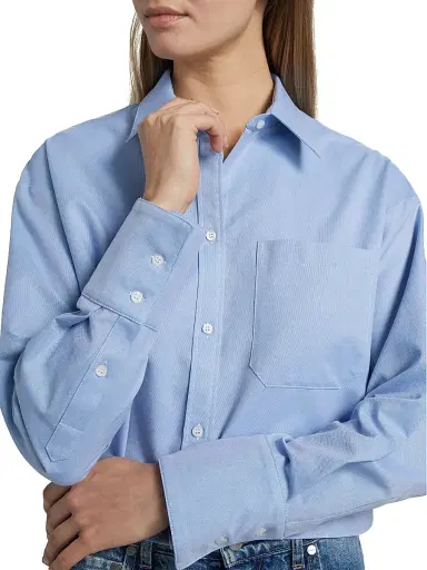 TWP Women's Little Big Joe Cropped Oxford Shirt | Thumbnail 6 TWP Women's Little Big Joe Cropped Oxford Shirt | Thumbnail 6