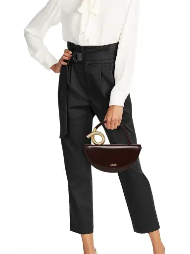Cult Gaia Women's Azariah Leather Top Handle Bag - Espresso | Thumbnail 2 Cult Gaia Women's Azariah Leather Top Handle Bag - Espresso | Thumbnail 2