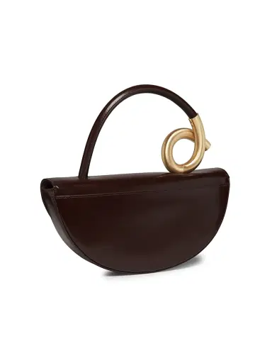 Cult Gaia Women's Azariah Leather Top Handle Bag - Espresso | Thumbnail 3 Cult Gaia Women's Azariah Leather Top Handle Bag - Espresso | Thumbnail 3