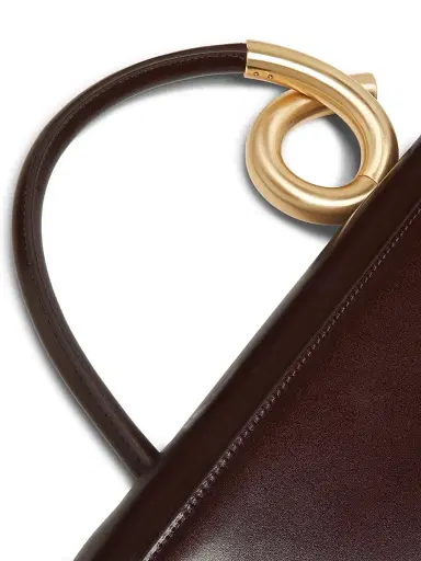 Cult Gaia Women's Azariah Leather Top Handle Bag - Espresso | Thumbnail 4 Cult Gaia Women's Azariah Leather Top Handle Bag - Espresso | Thumbnail 4