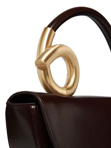 Cult Gaia Women's Azariah Leather Top Handle Bag - Espresso | Thumbnail 5 Cult Gaia Women's Azariah Leather Top Handle Bag - Espresso | Thumbnail 5