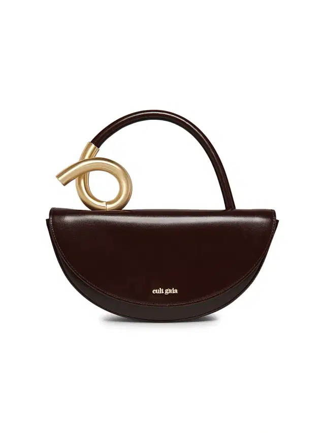 Cult Gaia Women's Azariah Leather Top Handle Bag - Espresso