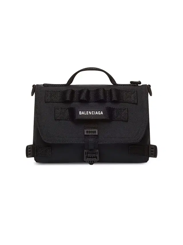 Men's Army Messenger Bag - Black