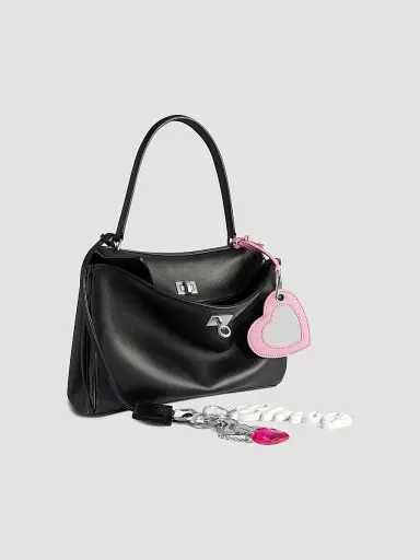 Balenciaga Women's Rodeo Small Handbag Used Effect with One Charm | Thumbnail 3 Balenciaga Women's Rodeo Small Handbag Used Effect with One Charm | Thumbnail 3