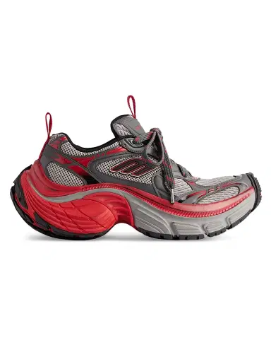 Balenciaga Men's 6XL Sneakers - Red Grey Black - Size 11 | Thumbnail 1