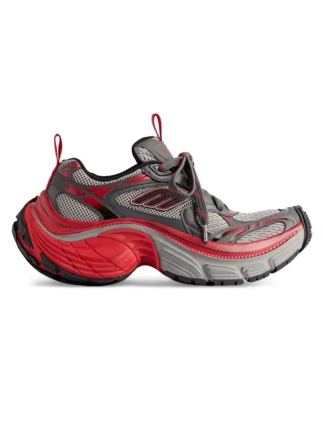 Men's 6XL Sneakers - Red Grey Black