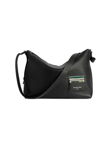 Balenciaga Men's Credit Large Messenger Bag - Black | Thumbnail 1 Balenciaga Men's Credit Large Messenger Bag - Black | Thumbnail 1