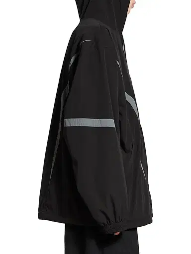 Balenciaga Men's Loop Sports Icon Large Tracksuit Jacket - Black Grey - Size Small | Thumbnail 4 Balenciaga Men's Loop Sports Icon Large Tracksuit Jacket - Black Grey - Size Small | Thumbnail 4