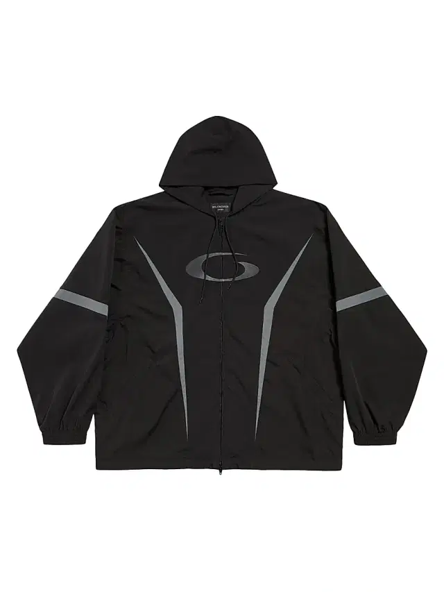 Men's Loop Sports Icon Large Tracksuit Jacket - Black Grey