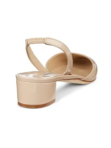 Manolo Blahnik Women's Aspro Patent Leather Slingback Pumps - Cream - Size 8.5 | Thumbnail 3 Manolo Blahnik Women's Aspro Patent Leather Slingback Pumps - Cream - Size 8.5 | Thumbnail 3