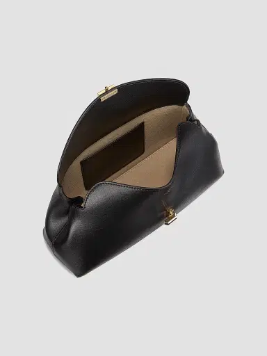 Toteme Women's T-Lock Convertible Leather Clutch - Champagne | Thumbnail 4
