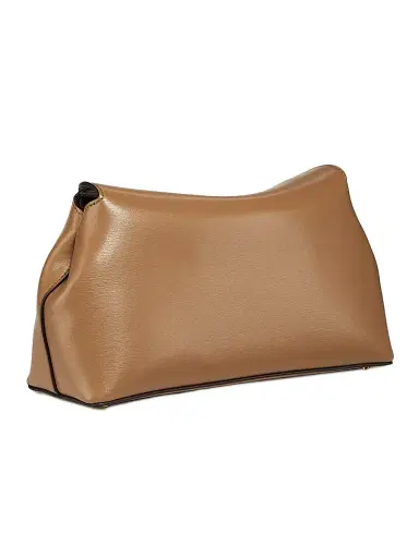 Toteme Women's T-Lock Convertible Leather Clutch - Champagne | Thumbnail 8